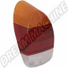Cabochon de feu arrière, Volkswagen, Coccinelle, 1300, 1302, sans marquage CE, orange, rouge, clair, côté conducteur, côté passager, 111945241M, 111-945-241M