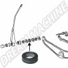 Joints pour axe/arbre d'essuie-glace, Volkswagen Cox, Volkswagen Ghia, Volkswagen Combi, Volkswagen Type 3, 311955261A.