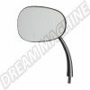 Rétroviseur Ovale Gauche Flat 4 pour Coccinelle Jusqu'à 07/1967 113857501F4