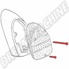 vis fixation, VW 1300, VW 1302, glaces feu arrière, N0441291, N044.129.1