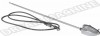 Antenne Radio Universelle à Montage Latéral Simple pour VW Coccinelle, Type 3, Bus, Thing (181) et autres, Base et Antenne en Chrome, Réf. Z05180251C 
