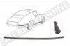 Joint étanchéité fenêtre latérale droite Porsche 911 Coupé, 2.0-3.3, 01/63-07/89, 964 Coupé, 3.3-3.6, 12/88-06/94, Référence 91153193202, étanchéité fenêtre, confort intérieur, infiltrations d'eau.
