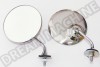 Rétroviseur, rond, Lucas, acier inoxydable, 4 pouces, 101.6 mm, AC857251, AC8-57-251, côté passager.