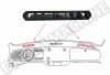 Grilles de ventilation en plastique pour tableau de bord Volkswagen Coccinelle, 1971-1973