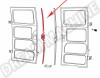 Mécanisme de porte battante avec tiges de verrouillage pour Combi 10/62-07/67 - Réf : 211841605D