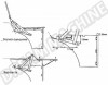 Charnières banquette arrière, VW T2 Split, VW T2 Bay, VW T25, 1955-1992, 255070205D, 2 550 702 05D, rénovation VW, accessoires VW,