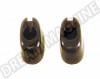 Clips de Pare-soleil Noirs pour Volkswagen Coccinelle, Karmann-Ghia, et Combi Bay Window - 08/1964 ->07/1979