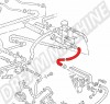 Durite d'eau en S pour VW Transporter T3.