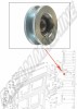 Galet de support arrière pour porte coulissante VW Transporter T25 79-84, Référence produit 251843361, VW Transporter T25, Rail de porte coulissante, Fonctionnement fluide.