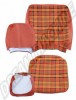 Kit housses de siège Westfalia orange assise et dossier pour un siège T2  Bay 08/1967-->07/1974