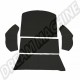 Moquette de coffre arrière noire, berline, post-08/72, 5 pièces