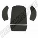 Kit Moquette Tapis de Coffre Arrière Noir 34-R1317-301 pour Volkswagen Coccinelle Cabriolet 08/72-1979
