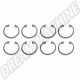 Clips d'axes de pistons moteur Tru-Arc pour tous les moteurs VW refroidis par air avec axes de piston de 22mm de diamètre - Ensemble de 8