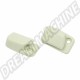  Clips blancs de fixation de pare-soleil pour VW Coccinelle et Karmann Ghia après 08/67, Type 3 après 10/65