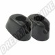 Clips de Pare-soleil Noirs pour Volkswagen Coccinelle, Karmann-Ghia, et Combi Bay Window - 08/1964 ->07/1979