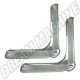 Ensemble de coins de porte en acier inoxydable Empi 00-4577-0 pour VW Coccinelle 1949-1979. Ajoute de la beauté et de la protection.