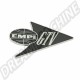 Sigle Insigne en Métal Moulé EMPI GTV Nostalgia - Chrome et Noir