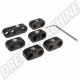 Kit Séparateurs de Fil de Bougie d'Allumage 7mm/8mm - Noir