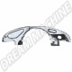 Tôle derrière moteur côté cloche de boîte pour moteur simple admission sans sortie découpe de radiateur d'huile chromée (Réf : 00-8945-0)