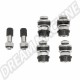 Valve de Pneu en Métal Chromé, Montage Affleurant, Lot de 4 - 00-9514-0