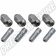 Kit de 4 Goujons et Écrous à Appui Conique 60°, 14x1.5 côté Tambour et 12.7x20 côté Jante pour Jantes en Aluminium