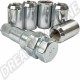 Kit d'Écrous Lug Tuner 14x1.5mm à Siège Conique 60°, Lot de 5 - Compatible avec Jantes en Aluminium 5x100 ou 5x112mm