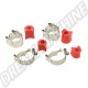 Kit Silent Bloc Uréthane pour Barre Stabilisatrice 19mm sur VW Coccinelle jusqu'à 1979 et Karmann jusqu'à 1974