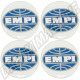 Autocollants logo Empi pour centre de cabochon de roue, 37mm
