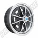 Jante EMPI Style SPRINTSTAR Noire et Polie 4x130 pour Volkswagen Coccinelle et Karmann Ghia (08/66-07/74, 08/67-12/86)