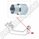 Mâchon de Réparation Spécial pour Boîte de Chauffage Gauche et Droit, pour VW 181, Karmann Ghia, Combi T1/T2 et Coccinelle