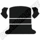 Moquette de coffre arrière noir coccinelle berline 08/64 à 07/72 5 pièces  incluant 