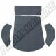Kit Moquette Tapis de Coffre Arrière Gris Anthracite 34-R1317-407 pour Volkswagen Coccinelle Cabriolet 08/72-1979