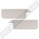Pare-soleil en Vinyl Blanc Cassé pour VW Coccinelle Cabriolet, Gauche et Droite, 08/64-07/72, Sans Miroir
