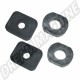 Kit Entretoise en Caoutchouc pour Liaison Train Arrière et Passage de Roue, Compatible avec Volkswagen Coccinelle et VW 181 (Réf: 111899115 & 111-899-115)
