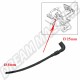 Durite de refroidissement pour culasse gauche, moteur WBX, 50cm, Ø 10mm et 24mm