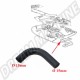 Durite d'eau universelle 9cm - Ø 16mm pour VW BUS/TRANSPORTER T3 1982-1992