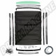 Kit complet de toit ouvrant 'Britax style' 3 plis pour Coccinelle, dimensions 96x126 cm