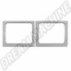 Cadre de 2 fenêtres latérales, tôle extérieure gauche pour VOLKSWAGEN Combi Split (1950-07/1967) et Kombi bresil