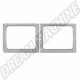 Cadre de 2 fenêtres latérales, tôle extérieure droite pour VOLKSWAGEN Combi Split (1950-07/1967) et Kombi bresil