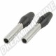 Loquets de Verrouillage de Porte Intérieur Noir et Chrome pour VW Coccinelle, Karmann Ghia, Combi T2, Typ 3, Golf 1/2/3, 11-4510-0