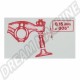 Sticker autocollant de réglage des soupapes pour moteur Flat 4
