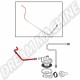 Tuyau d'Essence en Cuivre du Châssis à la Pompe à Essence pour Volkswagen Modèles 30cv, 1952-1960, Raccord Banjo de 6mm - Référence 111127521A