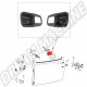 Contour de Poignée de Porte Intérieure Noir pour Volkswagen 1964-1979, Réf : 111837239B01C
