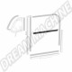 Lèche vitre intérieur gauche coté conducteur porte avant Volkswagen Coccinelle berline 04/68-12/86 fixation 4 clips