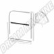 Lèche-vitre intérieur droit, côté passager, porte avant pour Volkswagen Coccinelle berline (08/64-07/67), 7 clips