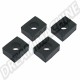 Joint carré entre train arrière et caisse 17mm pour Volkswagen, set de 4 pièces - Référence 111899115A-17