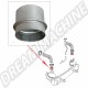 Tuyaux de Raccord de Flexible Gaine de Chauffage, la paire, pour Volkswagen Moteur T1 1963+ (Sauf USA avec injection et 30 cv)