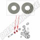 Rondelles de Vis de Bras Arrière à Cardans 113501533 pour VW Coccinelle, Karmann-Ghia, Type 3, 181, Buggy, 356 Réplica