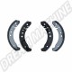 Mâchoires garnitures de frein arrière pour Volkswagen 08/1964-1967, 4 unités  (230x30mm)