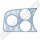 Grille de tableau de bord VW Coccinelle, 08/57-, côté gauche, pour 3 cadrans